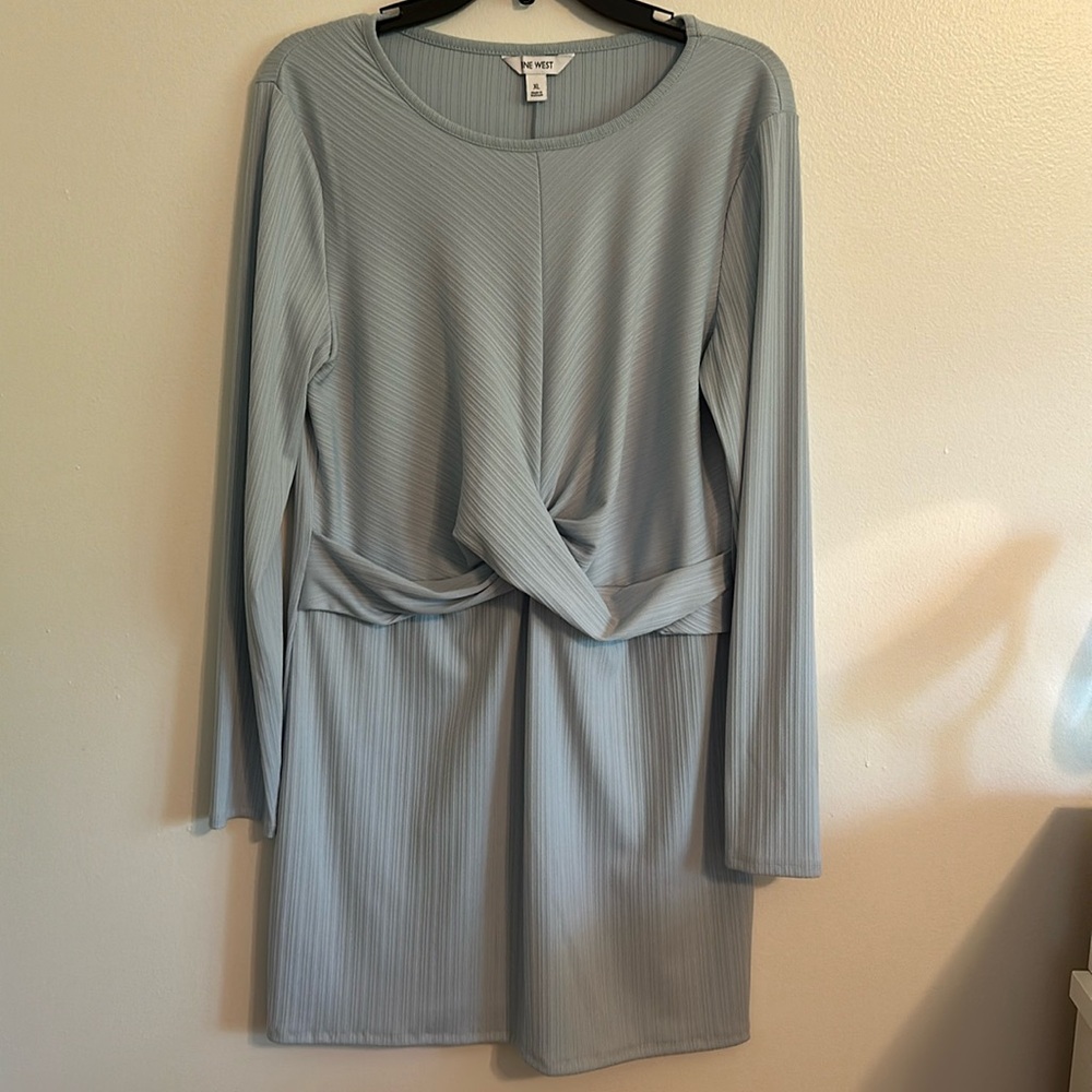 Baby blue -Midi dress